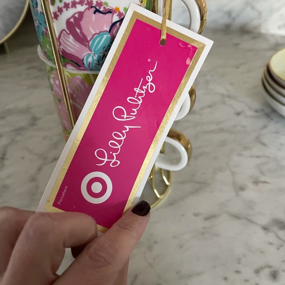 Lilly Pulitzer for Target Espresso Cups nwt original mug stacking set - Picture 4 of 8